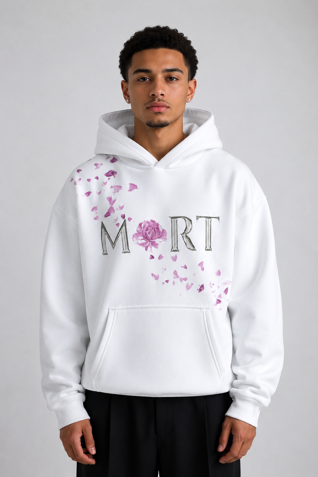 Rose Hoodie White