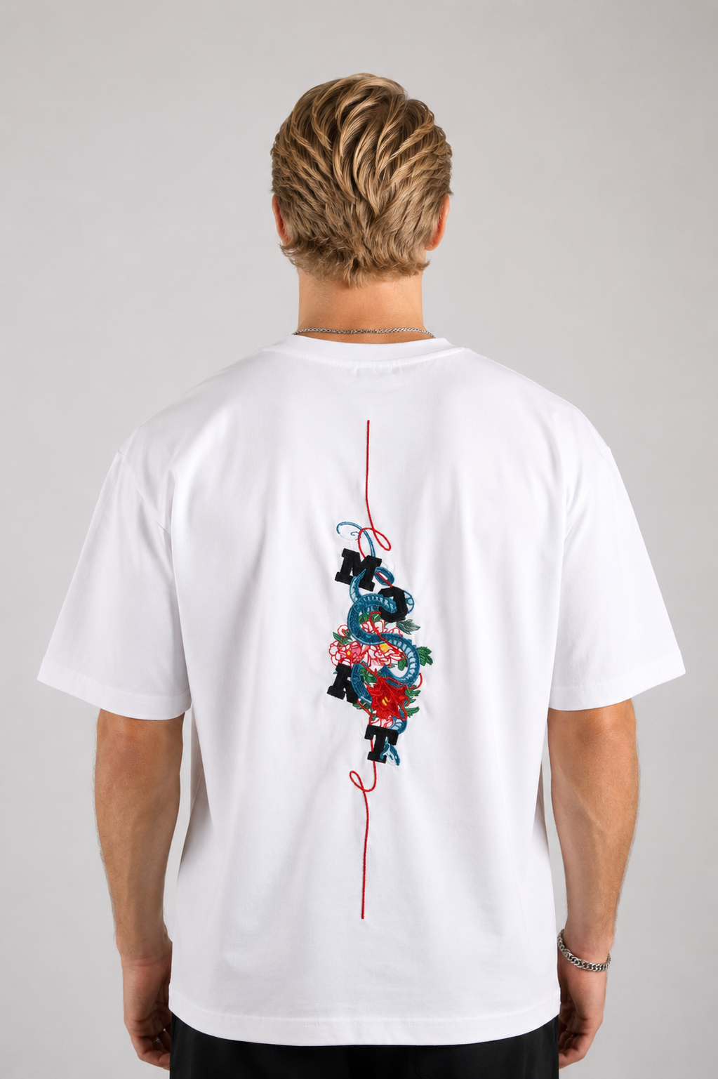 Blossom & Snake White T-Shirt