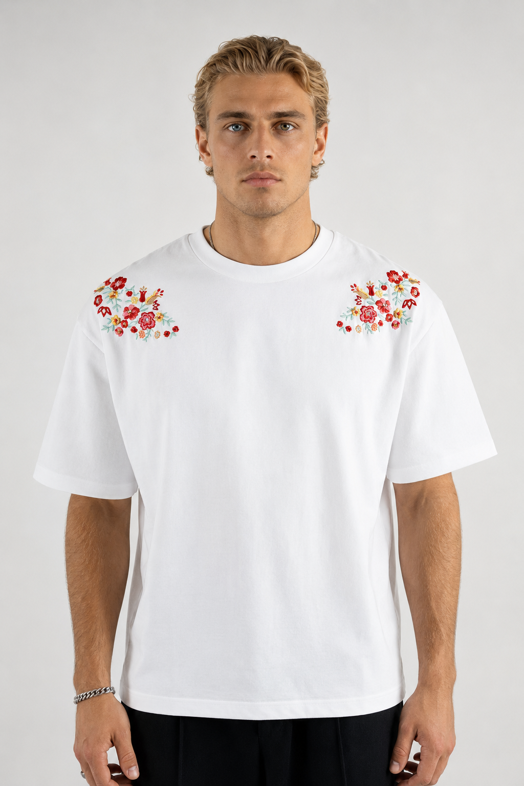 Blossom & Snake White T-Shirt