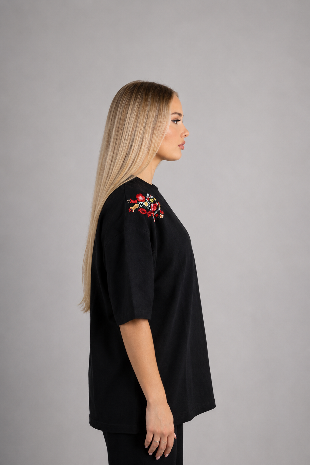 Blossom & Snake Black T-Shirt