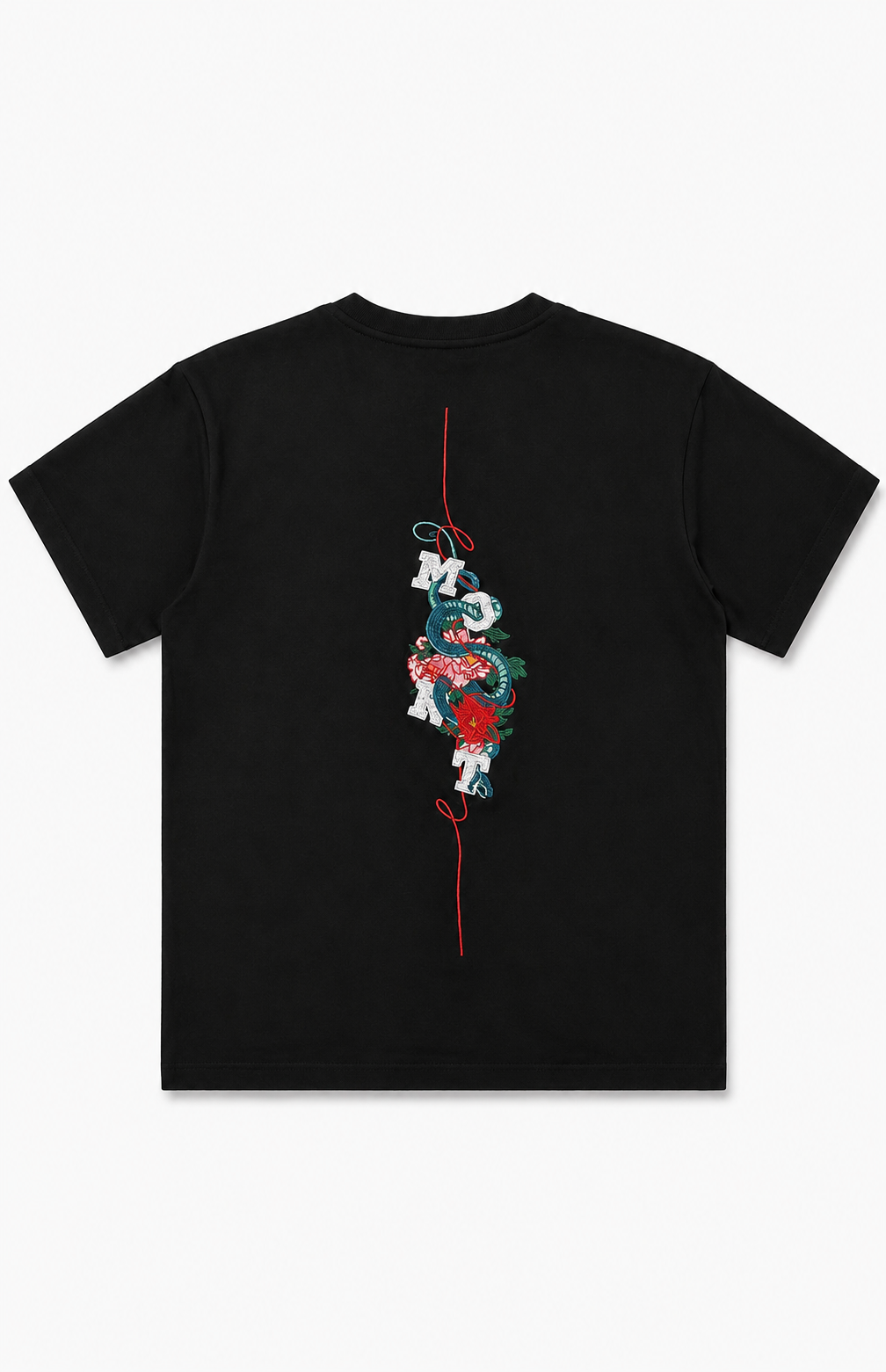 Blossom & Snake Black T-Shirt