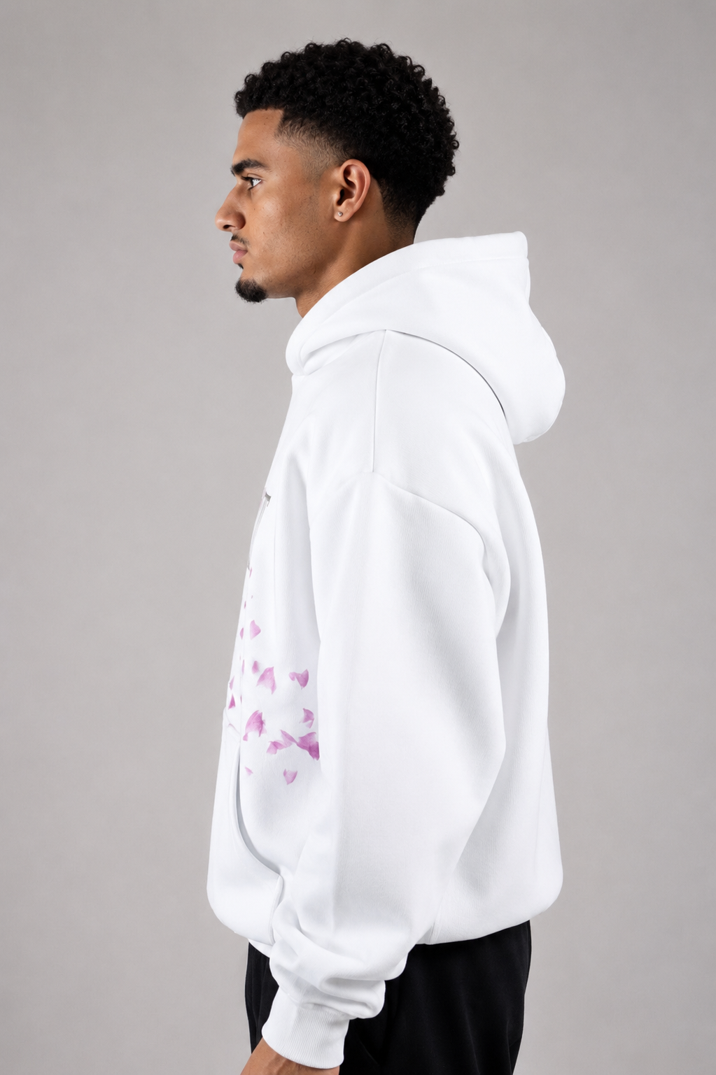 Rose Hoodie White